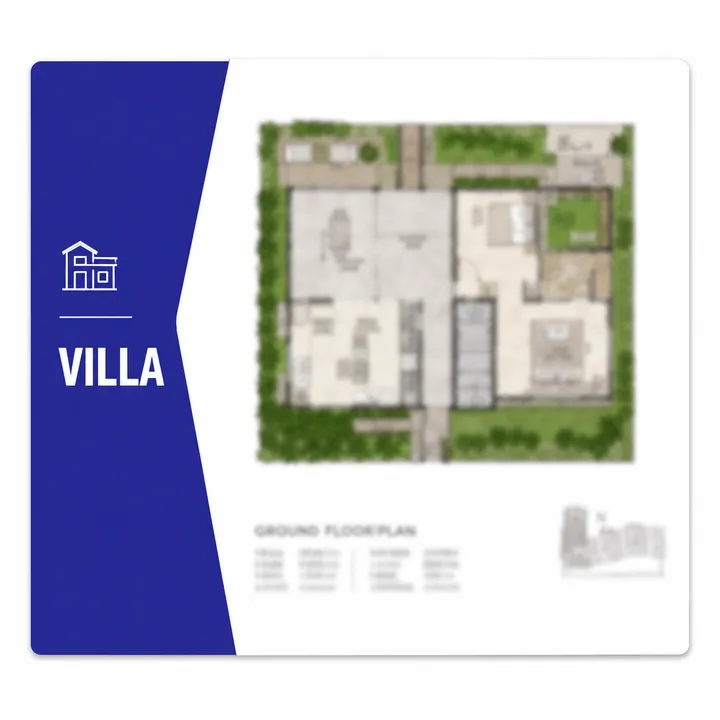 Indicative villa floor plan spread reference at Purva Jigani