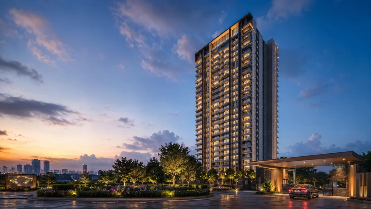 Purva Park Royale project exterior reference image
